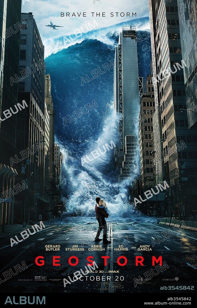 Poster de GEOSTORM, 2017, dirigida por DEAN DEVLIN. Copyright WARNER BROS/ELECTRIC ENT/JERRY BRUCKHEIMER/SKYDANCE MEDIA.