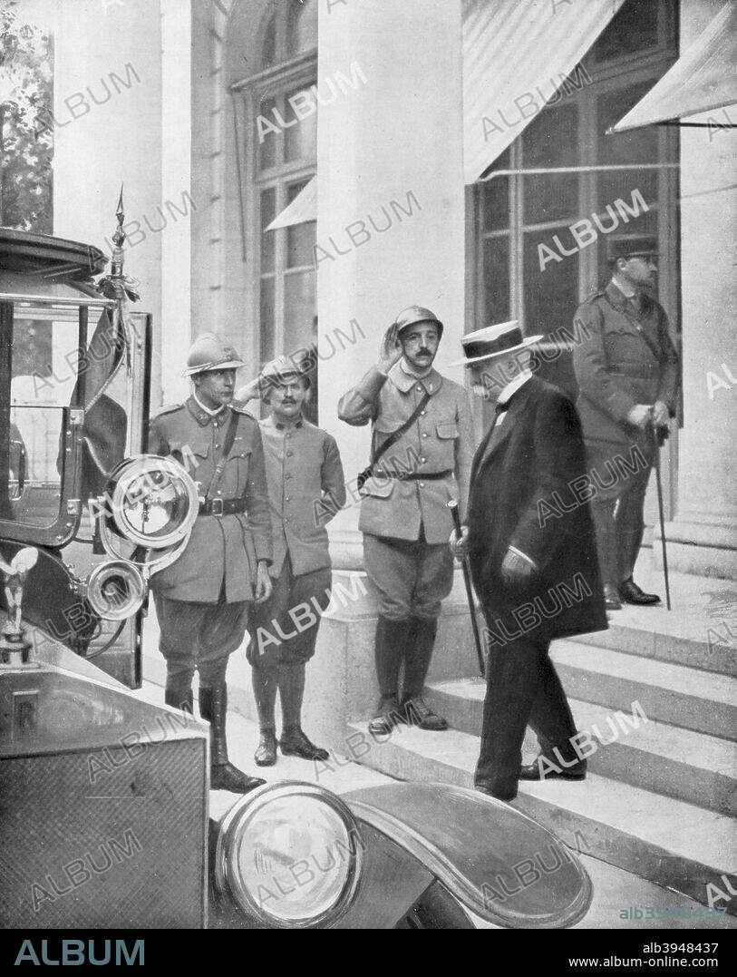 French Prime Minister Georges Clemenceau in Versailles, France 3 June 1918. Clemenceau (1841-1929) was appointed Prime Minister of France in November 1917. He worked tirelessly to restore French morale, damaged by the disastrous Nivelle offensive and the mutinies that followed it, and persuaded the Allies to accept a unified military command under General Ferdinand Foch.