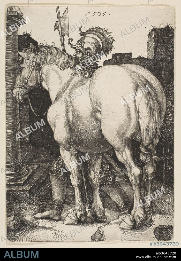 ALBRECHT DÜRER. The Large Horse. Artist: Albrecht Dürer (German, Nuremberg 1471-1528 Nuremberg). Date: 1505.