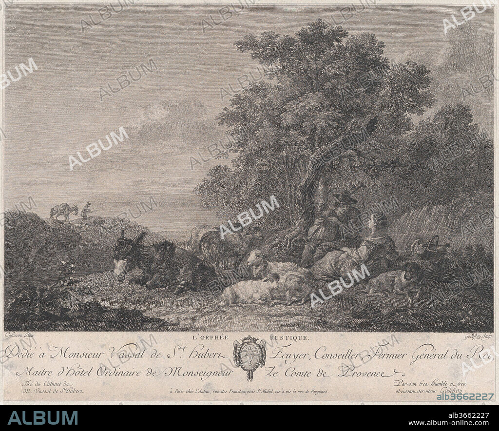 FRANCOIS GODEFROY und AFTER FRANCESCO CASANOVA. The Rustic Orpheus. Artist: After Francesco Casanova (Italian, London 1727-1803 Brühl); François Godefroy (French, 1743-1819). Dimensions: Sheet (trimmed): 7 3/8 × 9 3/16 in. (18.8 × 23.3 cm). Date: late 18th, early 19th century.