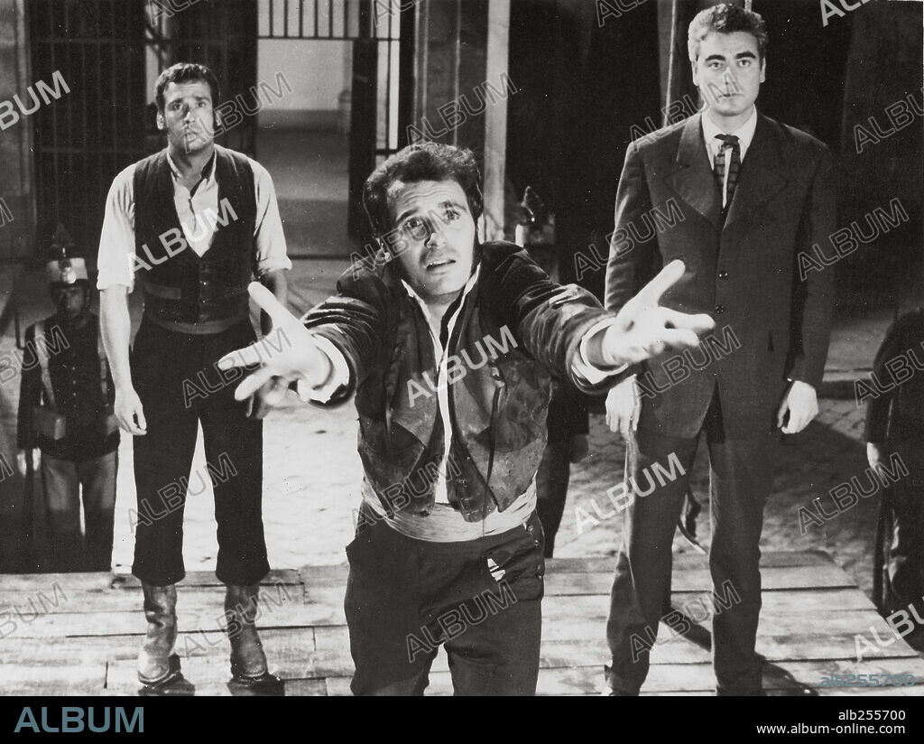 FRANCISCO RABAL in WHOM GOD FORGIVES, 1957 (AMANECER EN PUERTA OSCURA), directed by JOSE MARIA FORQUE. Copyright ATENEA FILMS-ESTELA FILMS.