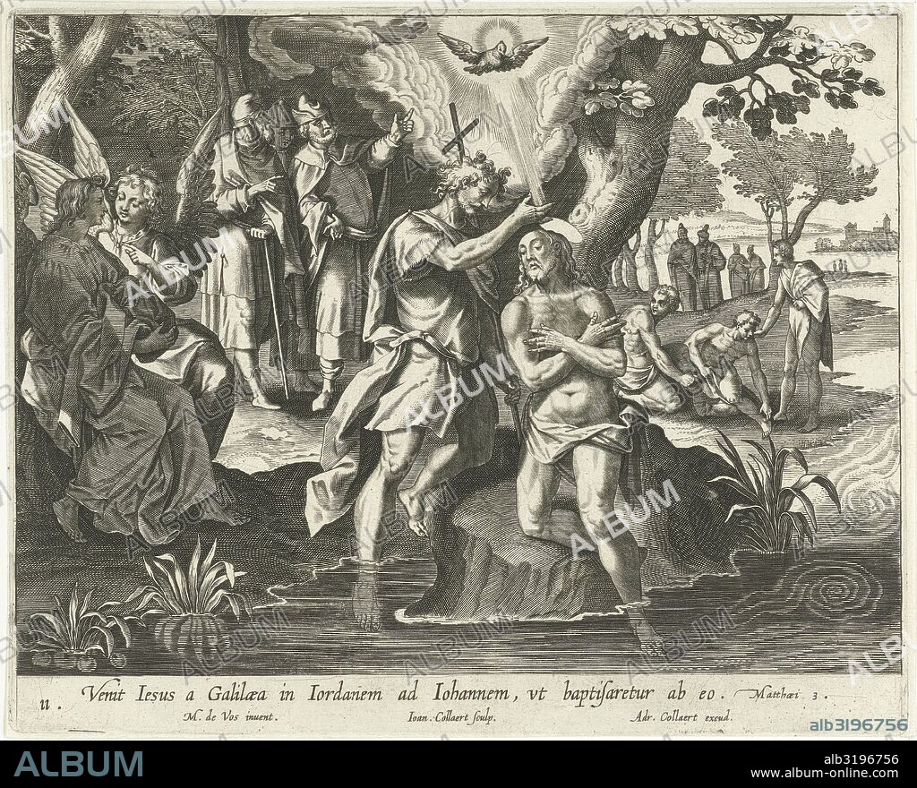 Baptism of Christ, Jan Collaert (II), Adriaen Collaert, 1598 - 1618.