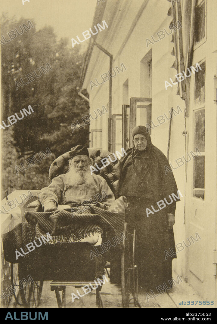 SOPHIA ANDREEVNA TOLSTAYA. Leo Tolstoy with his sister Maria Nikolaevna (1830-1912).