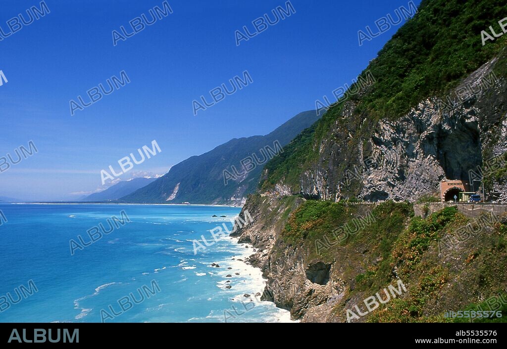 Suhua Highway is a 118-kilometre section of Provincial Highway 9 in Taiwan, starting at Su-ao Township, Yilan and ending at Hualien City, Hualien. With a portion built alongside very steep cliffs high above the Pacific Ocean, it is a dangerous yet scenic drive. Famous tourist stops include the Chingshui Cliffs.