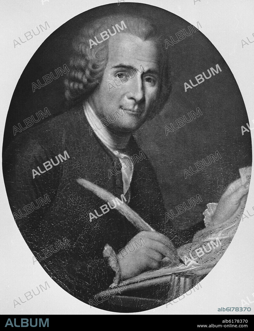 RETRATO DE JEAN-JAQUES ROUSSEAU (1712-1778) - FILOSOFO SUIZO.