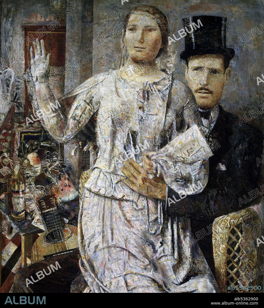 ANTONIO LÓPEZ GARCÍA. LOPEZ GARCIA , ANTONIO. PINTOR ESPAÑOL . TOMELLOSO 1936-. " LOS NOVIOS " , OLEO SOBRE LIENZO. ATENCION: AUTOR CONTEMPORANEO SUJETO A COPYRIGHT ©. EL CLIENTE FINAL ES RESPONSABLE DE LA GESTION DE LOS DERECHOS DE AUTOR CON LAS SOCIEDADES EXISTENTES DE GESTION DE DERECHOS O DIRECTAMENTE CON LOS ORGANISMOS TITULARES DE LOS MISMOS.