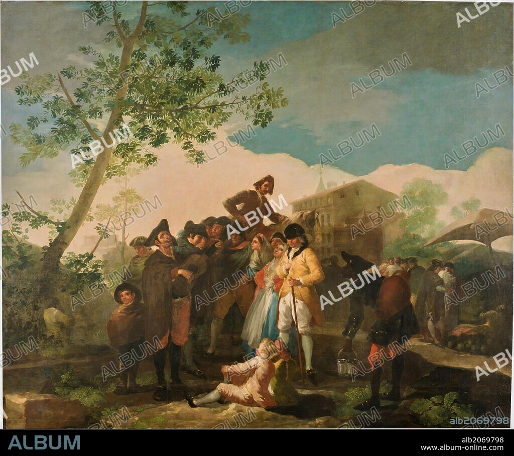 Francisco de Goya y Lucientes / 'El ciego de la guitarra', 1778, Escuela Española, Óleo sobre Lienzo, 260 cm x 311 cm, P00778.