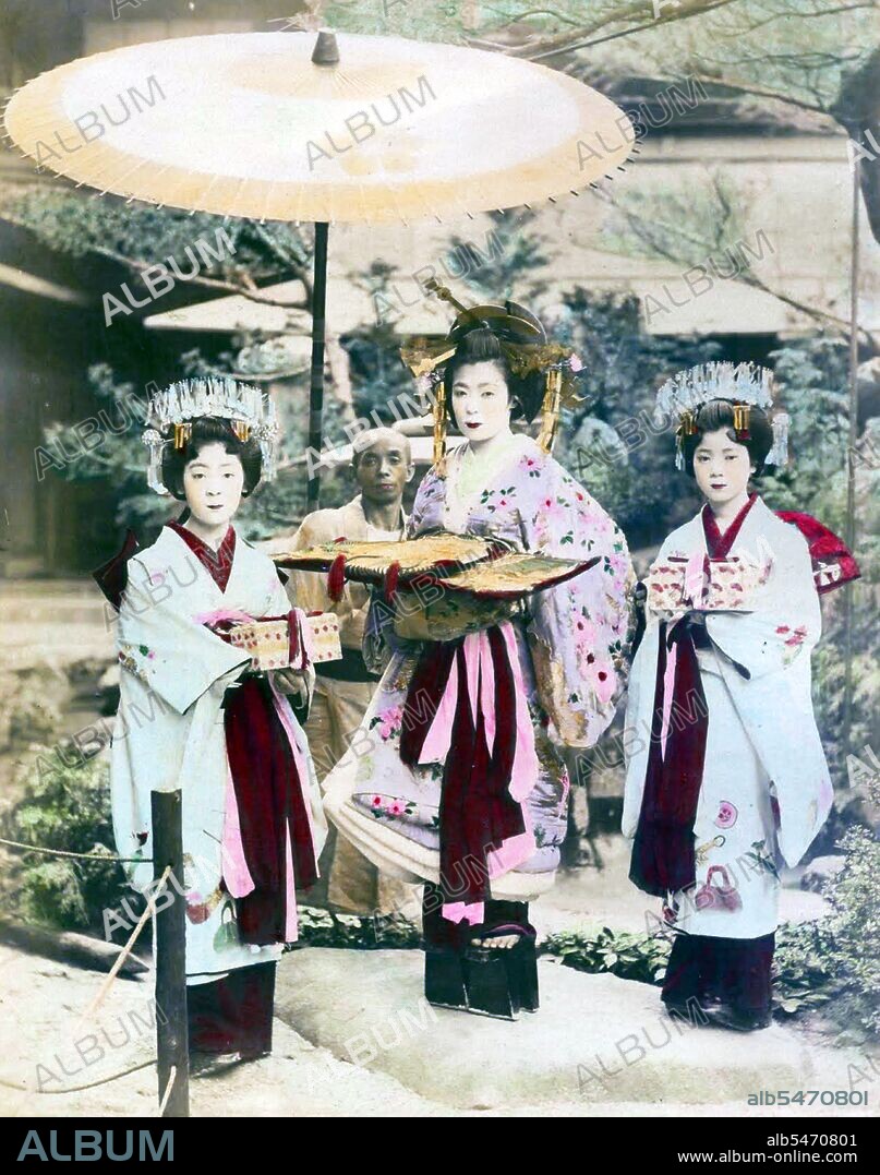 Oiran (??) were the courtesans of Edo period Japan. The oiran were considered a type of yujo (??) 'woman of pleasure' or prostitute. However, they were distinguished from the yujo in that they were entertainers, and many became celebrities of their times outside the pleasure districts. Their art and fashions often set trends among the wealthy and, because of this, cultural aspects of oiran traditions continue to be preserved to this day. The oiran arose in the Edo period (1600–1868). At this time, laws were passed restricting brothels to walled districts set some distance from the city center. In the major cities these were the Shimabara in Kyoto, the Shinmachi in Osaka, and the Yoshiwara in Edo (present-day Tokyo). These rapidly grew into large, self-contained 'pleasure quarters' offering all manner of entertainments. Within, a courtesan’s birth rank held no distinction, which was fortunate considering many of the courtesans originated as the daughters of impoverished families who were sold into this lifestyle as indentured servants. Instead, they were categorized based on their beauty, character, education, and artistic ability. Among the oiran, the tayu (??) was considered the highest rank of courtesan and were considered suitable for the daimyo or feudal lords. In the mid-1700s courtesan rankings began to disappear and courtesans of all classes were collectively known simply as 'oiran'. The word oiran comes from the Japanese phrase oira no tokoro no nesan (????????) which translates as 'my elder sister'. When written in Japanese, it consists of two kanji, ? meaning 'flower', and ? meaning 'leader' or 'first', hence 'Leading Flower' or 'First Flower'.