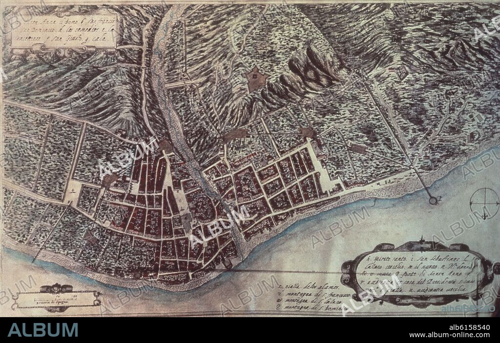 TORRIANI L. PLANO DE LAS PALMAS EN 1590.