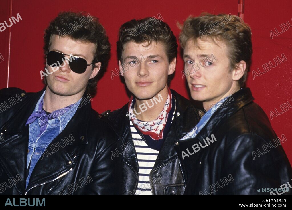Mar. 25, 1988 - Birmingham, England, Great Britain - Magne Furuholmen, Morten Harket, Pal Waaktaar-Savoy - A-ha in concert at the NEC Arena von Birmingham. 25/03/1988
