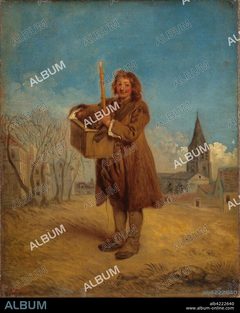 JEAN ANTOINE WATTEAU. 'Savoyard with a Marmot'. France, 1716. Dimensions: 40,5x32,5 cm.