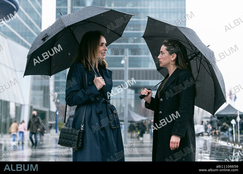 ASIA ORTEGA y PATRICIA VICO en HASTA EL CIELO: LA SERIE, 2023. Copyright Vaca Films / OLMEDO, JAIME.