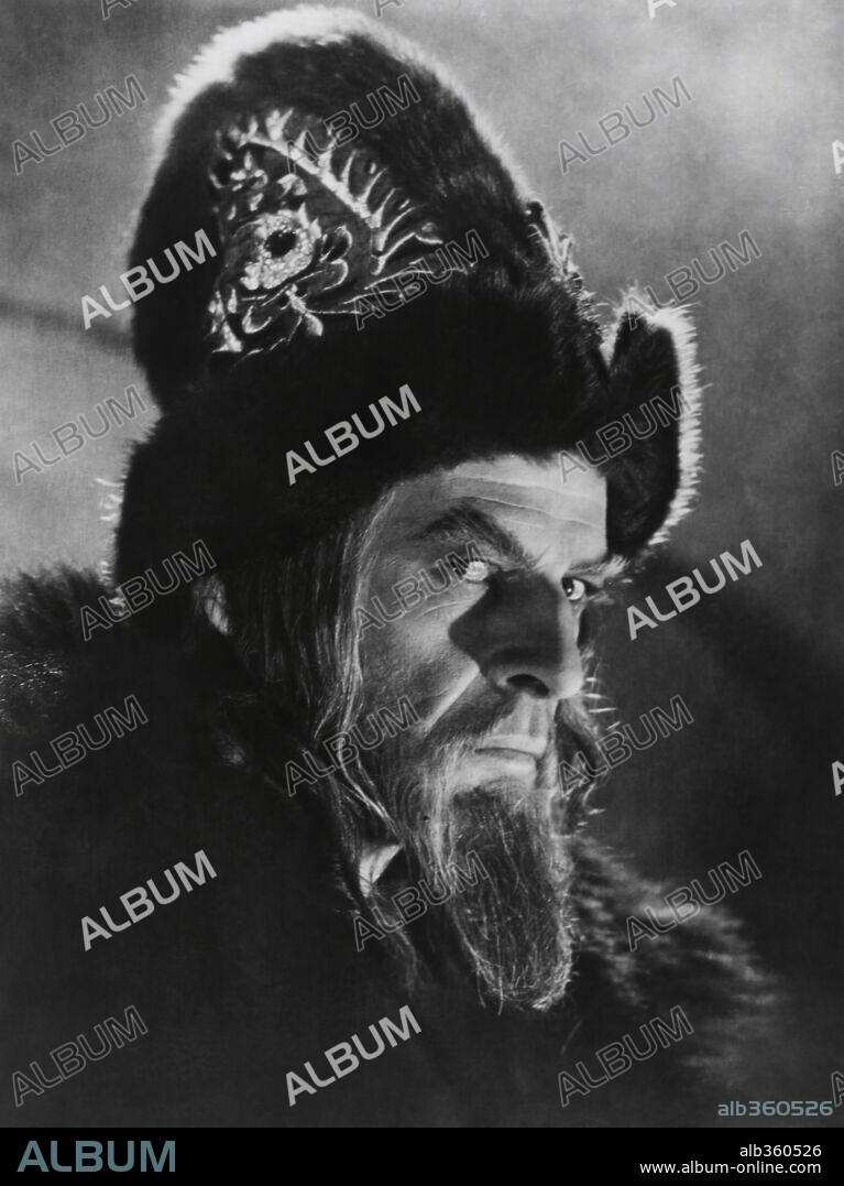 NIKOLAI CHERKASOV in IVAN THE TERRIBLE, PART ONE, 1944 (IVAN GROZNYJ I), directed by SERGEI M. EISENSTEIN. Copyright ALMA ATA.