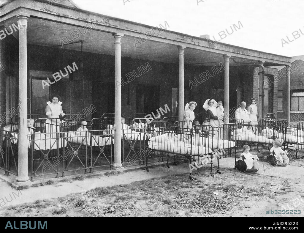 A Childrens Ward at Hope Hospital. Salford, c1925.