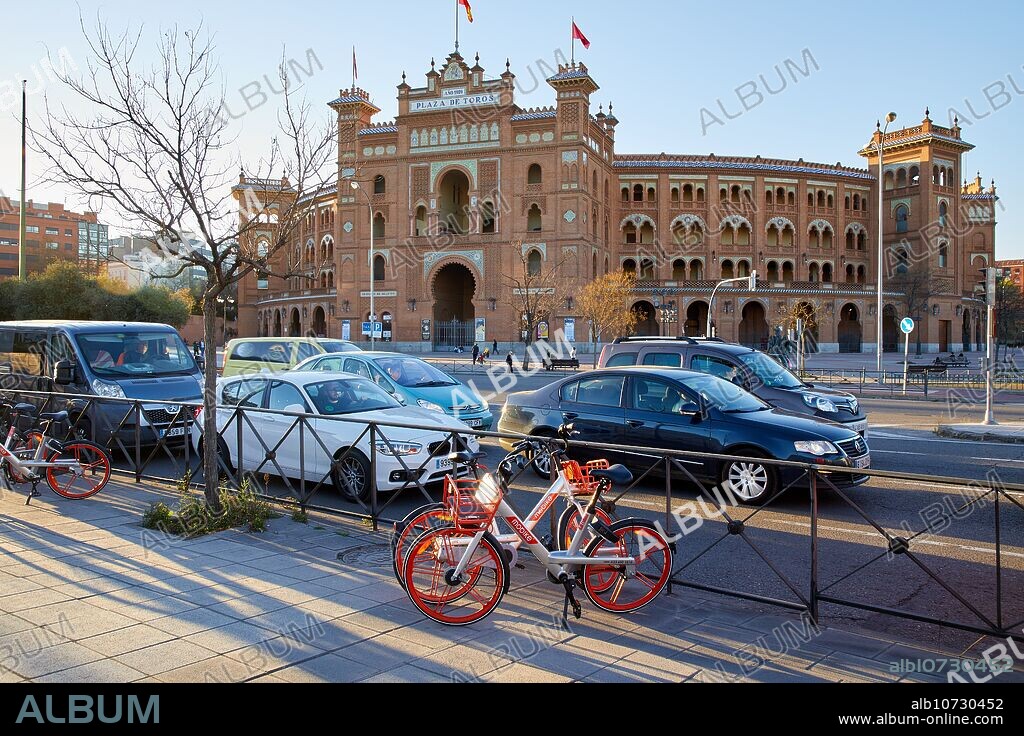 Alcalá street, Plaza de Toros Las Ventas Square, Las Ventas bullring arena, Madrid, Spain, Europe.