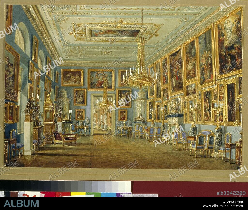 VASILY SEMYONOVICH SADOVNIKOV. The Art Gallery in the Yusupov Palace in St. Petersburg.