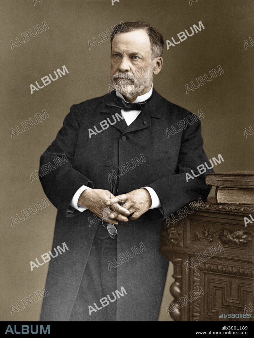 Louis Pasteur (1822-1895), French scientist after whom pasteurization is named. Colorized version of 9A8153.