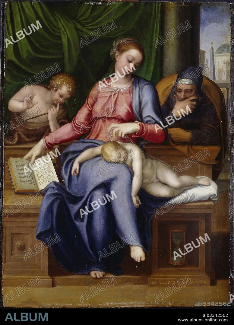 MARCELLO VENUSTI. Madonna del silenzio (Virgin and child with John the Baptist as a Boy).