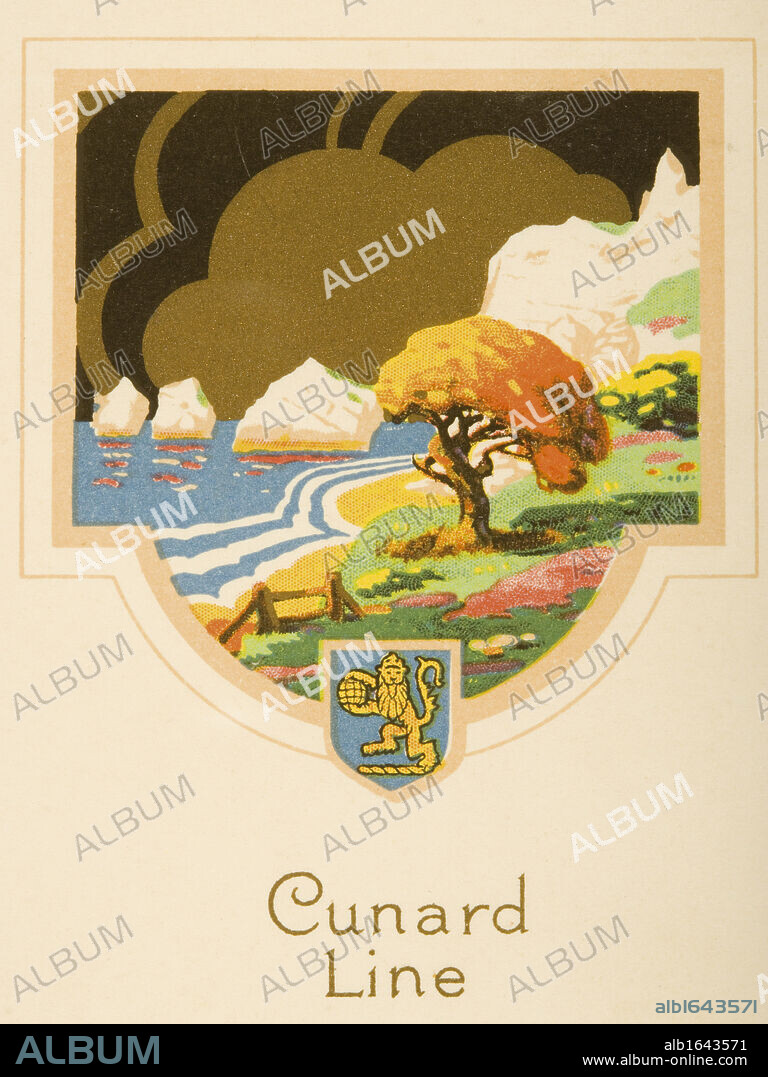 Diner D'Adieu Menu. Cunard Line. R.M.S. Caronia, March 7, 1929.