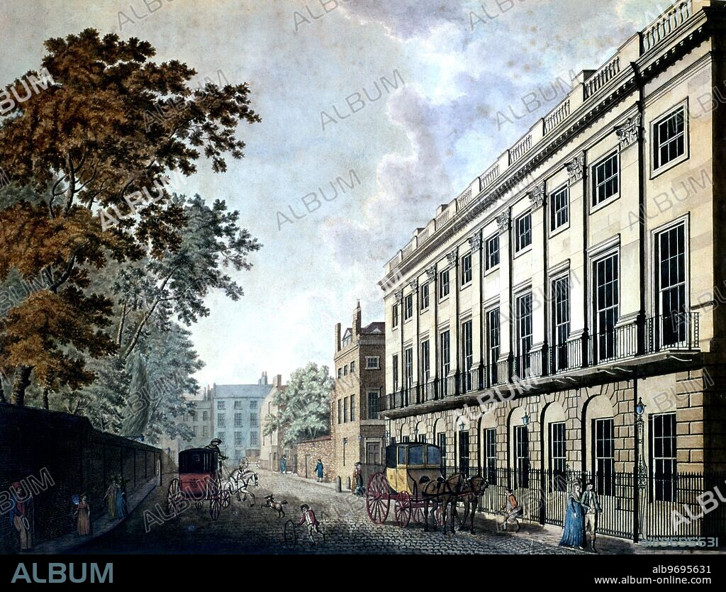 Uxbridge House by Thomas Malton c.1790 - water colour in the London Museum. ©TopFoto.