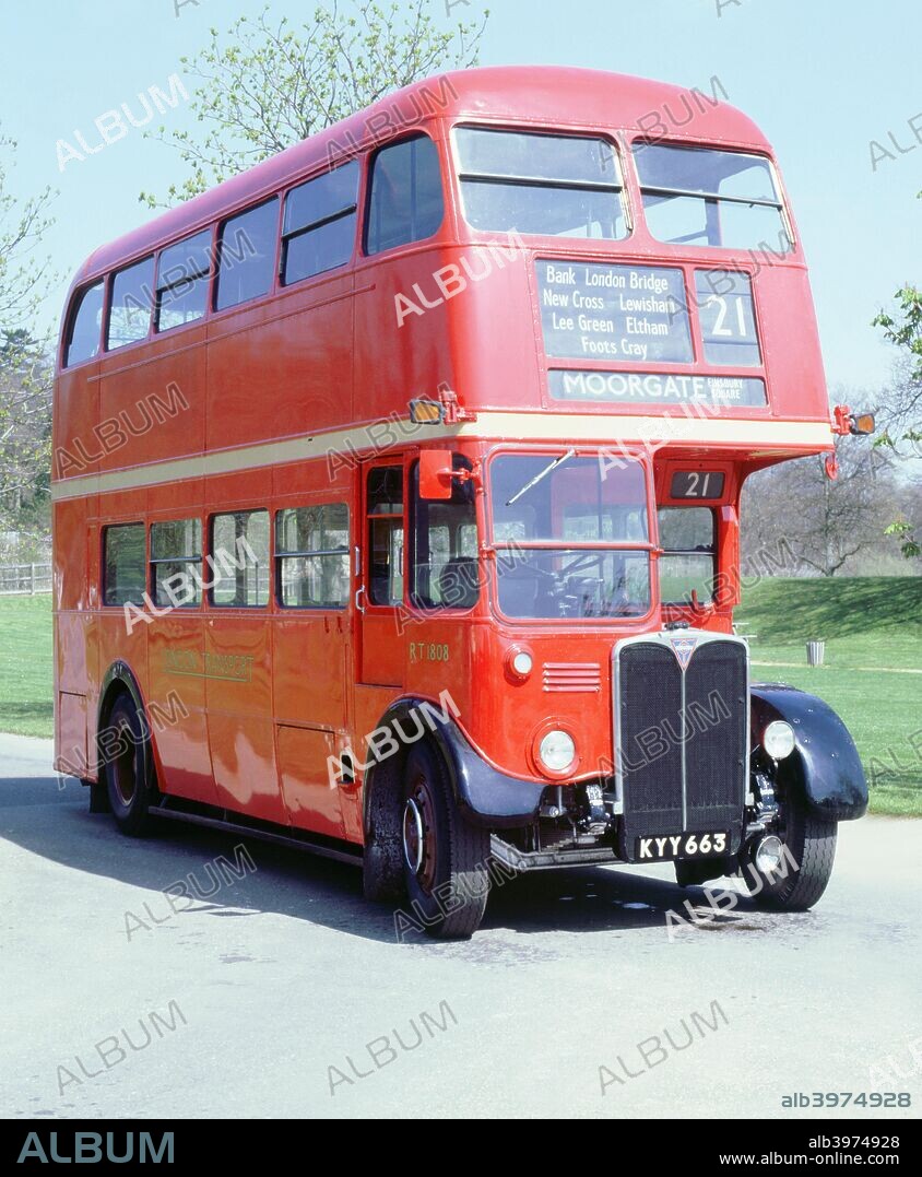 1950 AEC London double decker bus.