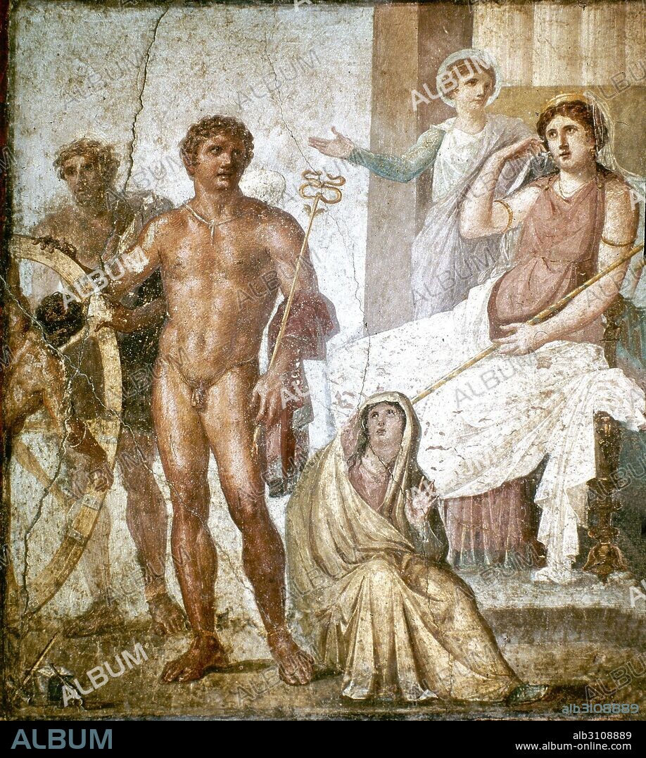 El mito de Ixion - Rey de los Lapitas - detalle.