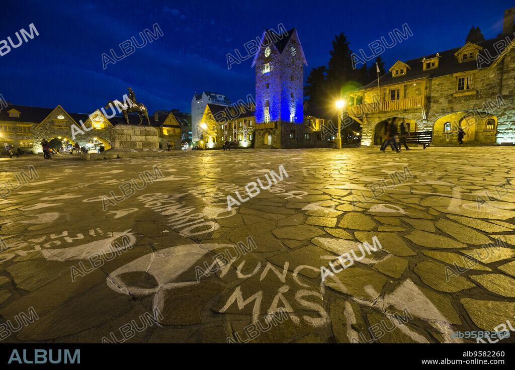 plaza de Mayo, San Carlos de Bariloche .provincia de Río Negro, republica Argentina,Patagonia, cono sur, South America.