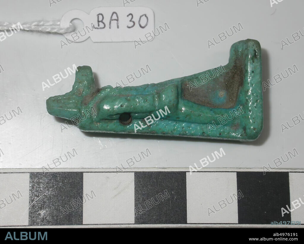 amulet, Anubis, standing, amulet, god, faience, Height: 4.1 cm (1 5.