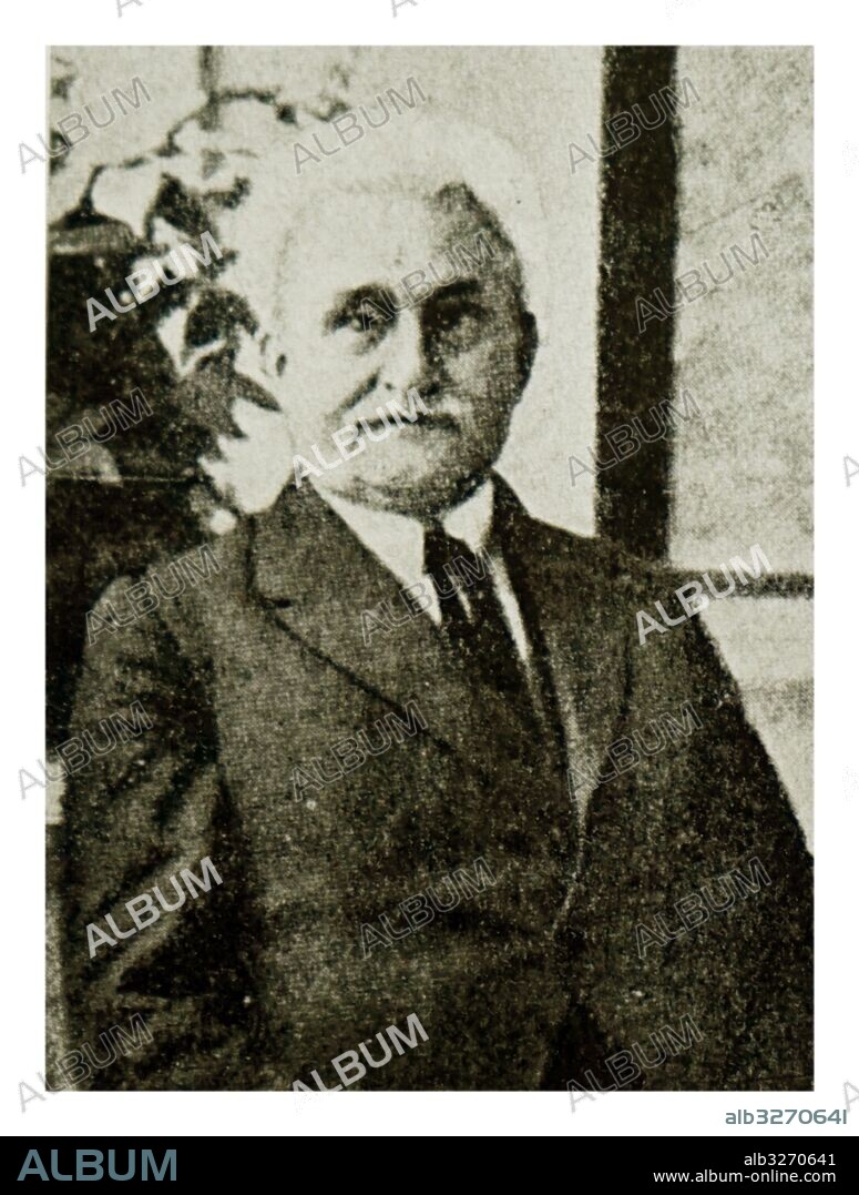 Photographic portrait of Leos Janacek (1854-1928) a Czech composer, musical theorist, folklorist, publicist and teacher. Dated 20th Century.