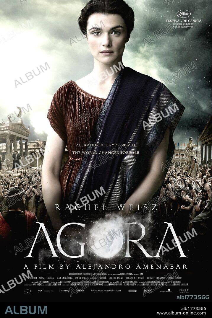 Poster de AGORA, 2009, dirigida por ALEJANDRO AMENABAR. Copyright CANAL+ ESPAÑA/ CINEBISS/HIMENOPTERO/MOD PRODUCCIONES.