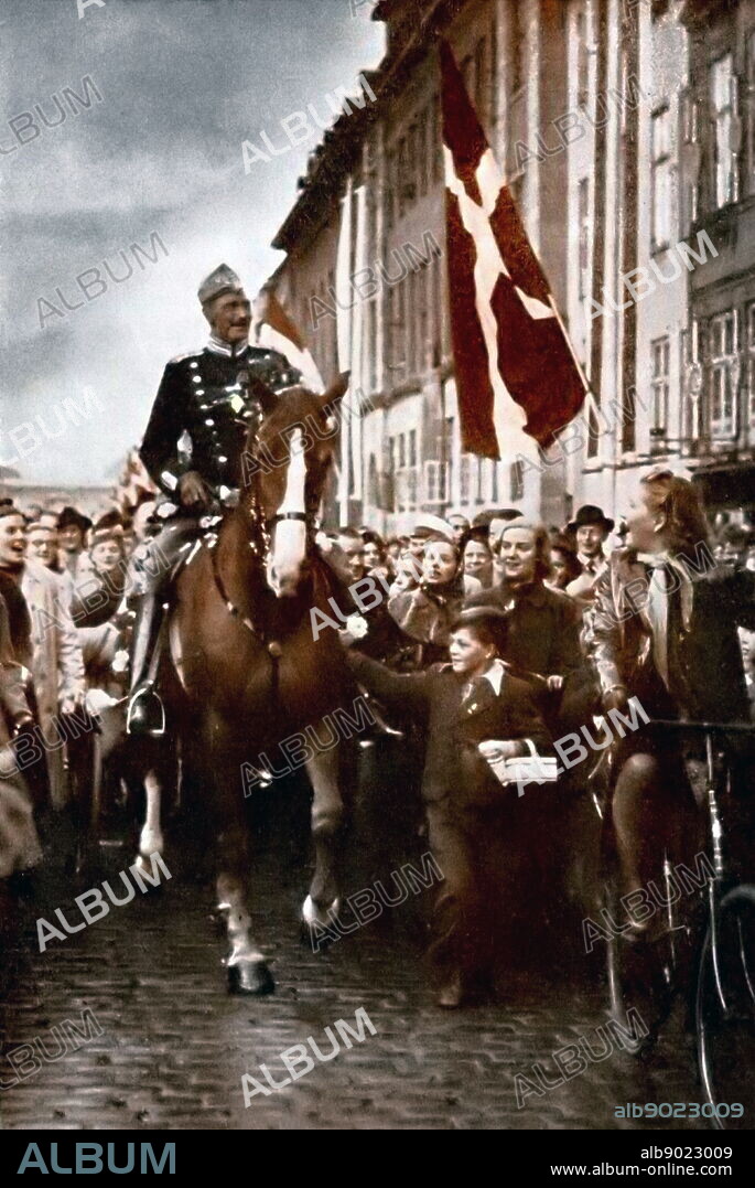 Christian X (1870 - 20 April 1947) was King of Denmark from 1912 to his death in 1947, and the only King of Iceland as Kristjan X, in the form of a personal union rather than a real union between 1918 and 1944. King Christian X rode through Copenhagen on his 70th birthday, 26 September 1940, during the German occupation of Denmark.
