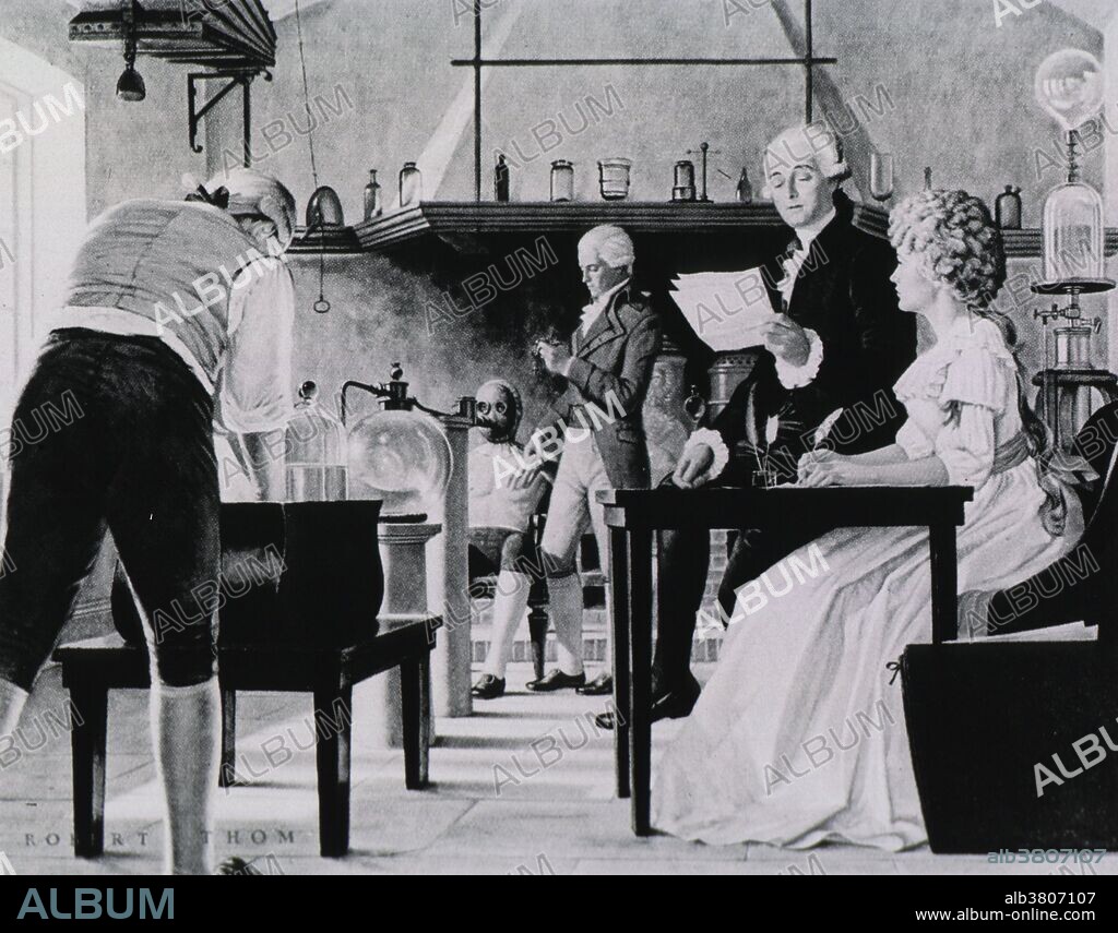 Antoine-Laurent Lavoisier (August 26, 1743 - May 8, 1794) was a French chemist who is considered the founder of modern chemistry. He changed the science from a qualitative to a quantitative one. He is noted for his discovery of the role oxygen plays in combustion. He recognized and named oxygen (1778) and hydrogen (1783) and opposed the phlogiston theory. Lavoisier helped construct the metric system, wrote the first extensive list of elements, and helped to reform chemical nomenclature. He predicted the existence of silicon (1787) and was also the first to establish that sulfur was an element (1777) rather than a compound. He discovered that, although matter may change its form or shape, its mass always remains the same. His book Methods of Chemical Nomenclature of 1787 set the method of naming substances by their composition of elements, which is still used today. As the French Revolution gained momentum things changed drastically for him. He was branded a traitor by the Convention under Maximilien de Robespierre during the Reign of Terror, in 1794. He was tried, convicted, and guillotined on May 8, 1794, at the age of 50. A year and a half after his death, Lavoisier was exonerated by the French government. When his private belongings were delivered to his widow, a brief note was included, reading "To the widow of Lavoisier, who was falsely convicted".