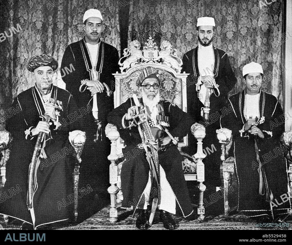 Sayyid Sir Khalifa II bin Harub Al-Said, GCB, GCMG, GBE (August 26, 1879 – October 9, 1960) (Arabic: ????? ?? ???? ?????????) was the ninth Sultan of Zanzibar. He ruled Zanzibar from December 9, 1911 to October 9, 1960. Sayyid Sir Abdullah bin Khalifa Al-Said, KBE, CMG (February 12, 1910 – July 1, 1963) (Arabic: ??? ???? ?? ??????) was the 10th Sultan of Zanzibar. He ruled Zanzibar from October 9, 1960 to July 1, 1963. Sayyid Sir Jamshid bin Abdullah Al Said GCMG, (Arabic: ????? ?? ??? ?????) (born September 16, 1929 in Zanzibar) was the last Sultan of Zanzibar. He ruled Zanzibar from July 1, 1963 to January 12, 1964.