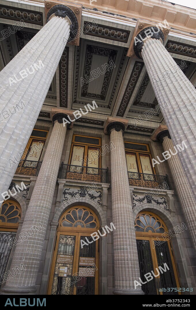Teatro Juarez, theatre famous for its architectural mixtures in Guanajuato, a UNESCO World Heritage Site, Guanajuato State, Mexico, North America.