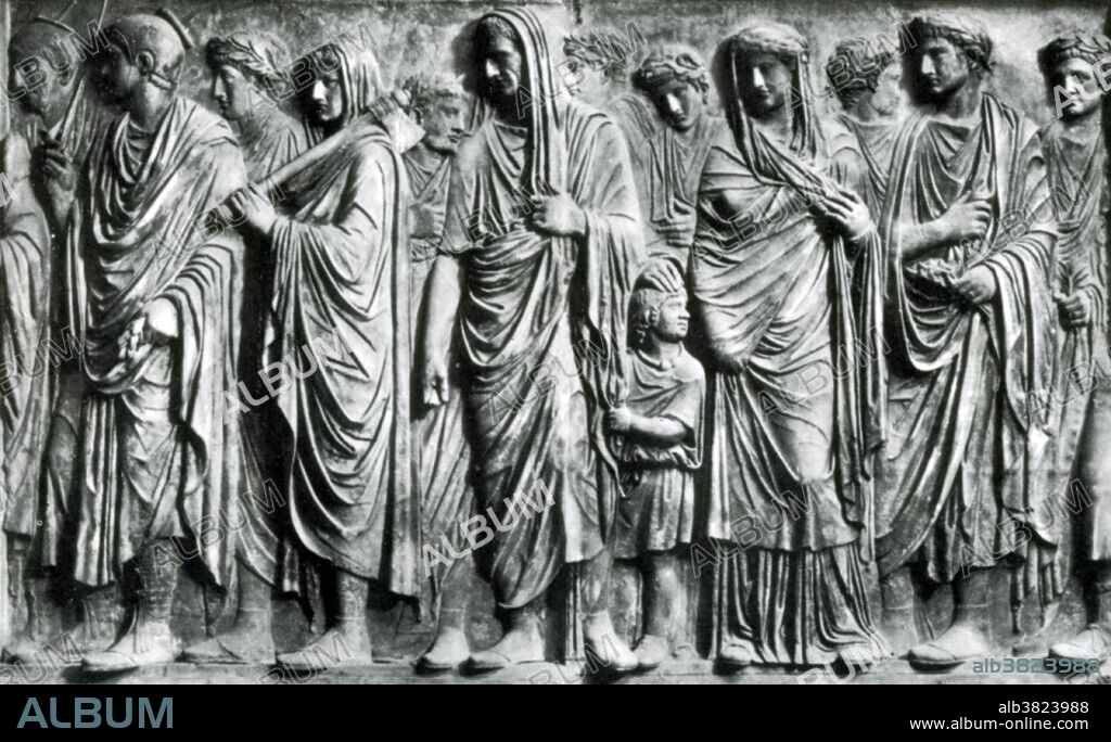Ara Pacis, Processional Frieze, 1st Century BC