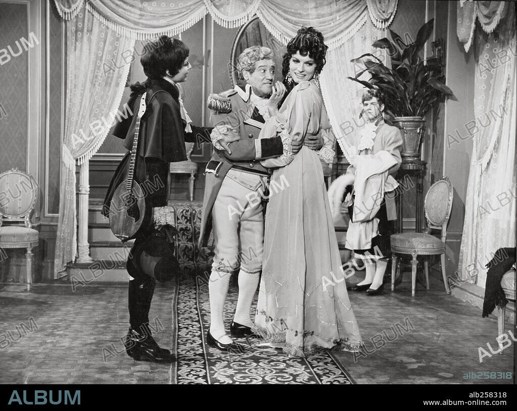 FELIX MARTELO and MARIA CUADRA in LA CANCION DEL OLVIDO, 1969, directed by JUAN DE ORDUÑA.