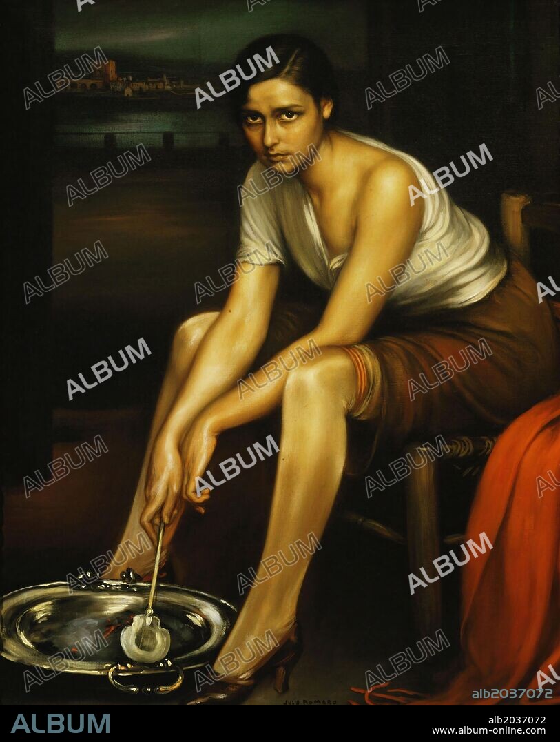 Julio Romero de Torres / 'La chiquita piconera', 1930, Óleo sobre lienzo, 100 x 80 cm.