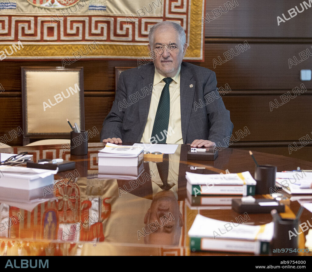 Madrid, 01/24/2023. Plenary session of the Constitutional Court chaired by Cándido Conde Pumpido. In the image, Cándido Conde Pumpido. Photo: Ignacio Gil. ARCHDC.