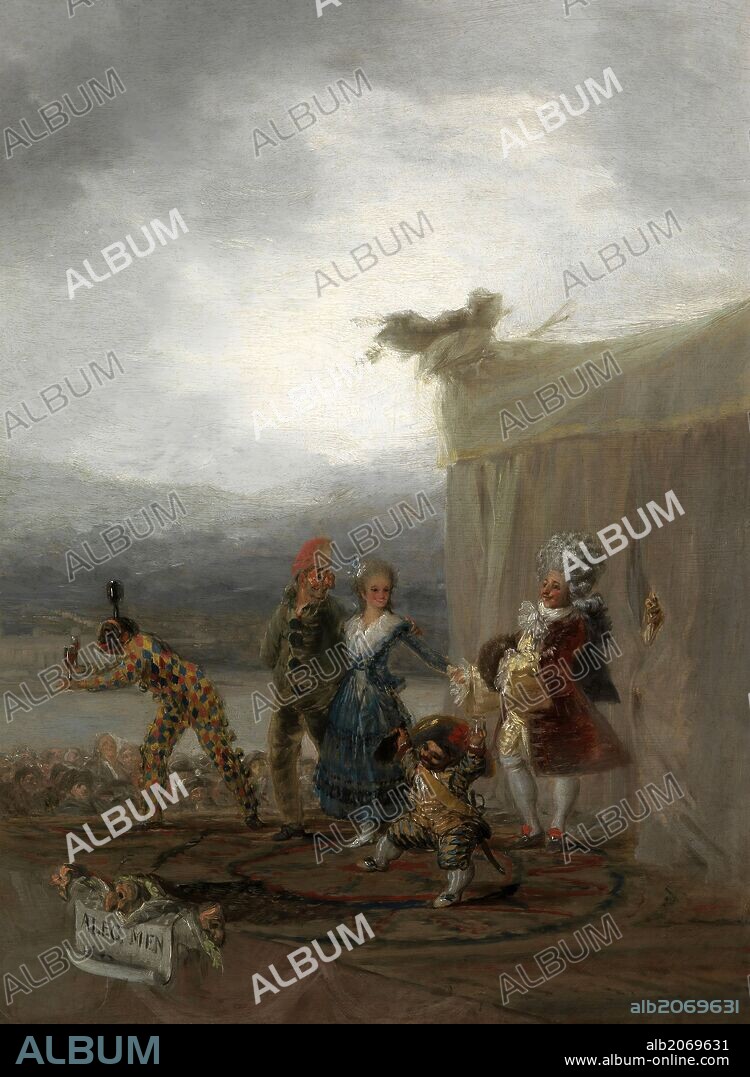Francisco de Goya y Lucientes / 'Los cómicos ambulantes', 1793-1794, Escuela Española, Óleo sobre Hojalata, 42,5 cm x 31,7 cm, P03045.