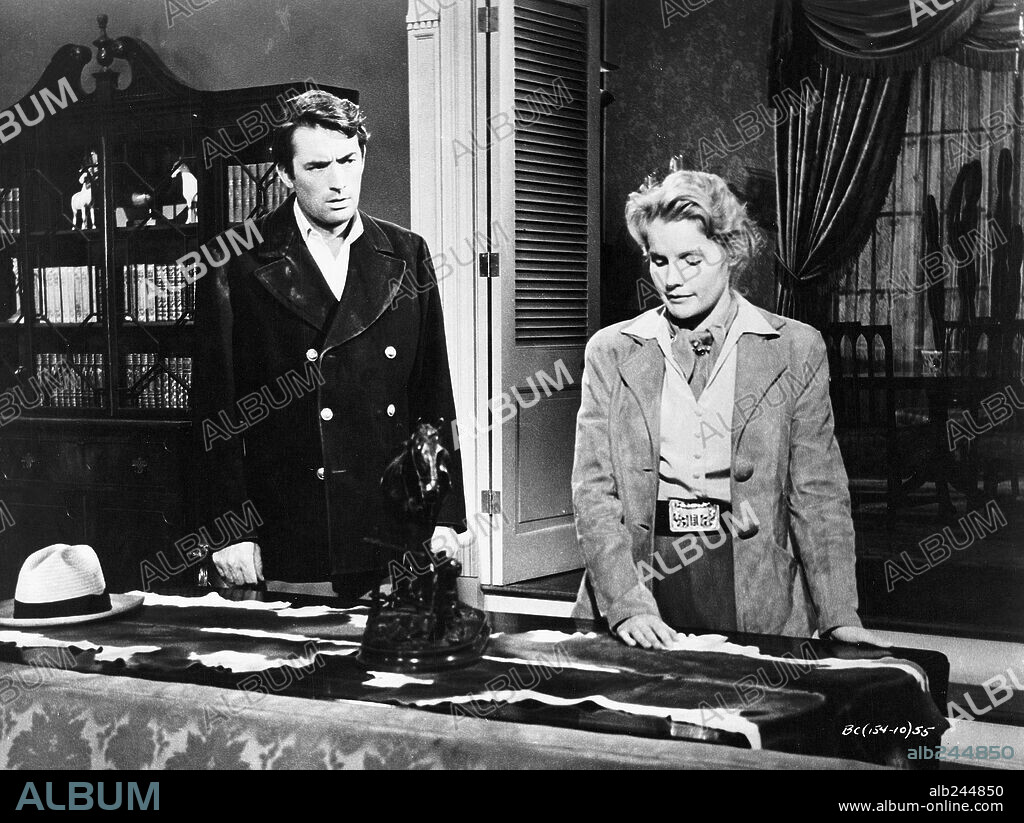 CARROLL BAKER y GREGORY PECK en HORIZONTES DE GRANDEZA, 1958 (THE BIG COUNTRY), dirigida por WILLIAM WYLER. Copyright UNITED ARTISTS.