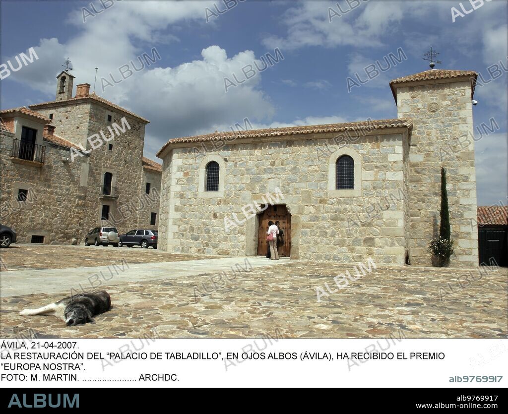 Ávila, 21-04-2007.La restauración Del ¿palacio de Tabladillo¿, en Ojos
Albos (Ávila), ha Recibido el Premio¿Europa Nostra¿.Foto: M. Martin.
...................... Archdc.