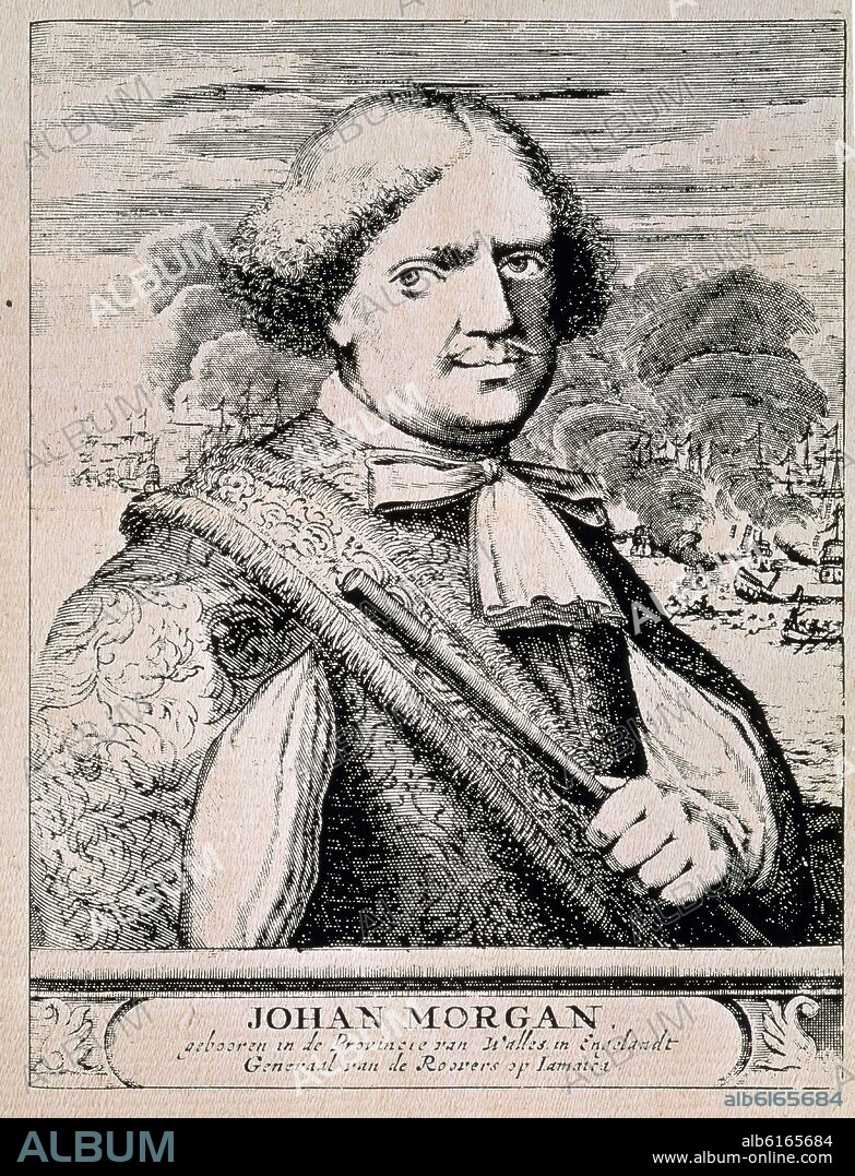 ALEXANDER OLIVIER EXQUEMELIN (1645-1707). HENRY MORGAN - DEL LIBRO 'LOS PIRATAS DE AMERICA', PUBLICADO EN AMSTERDAM EN 1678.