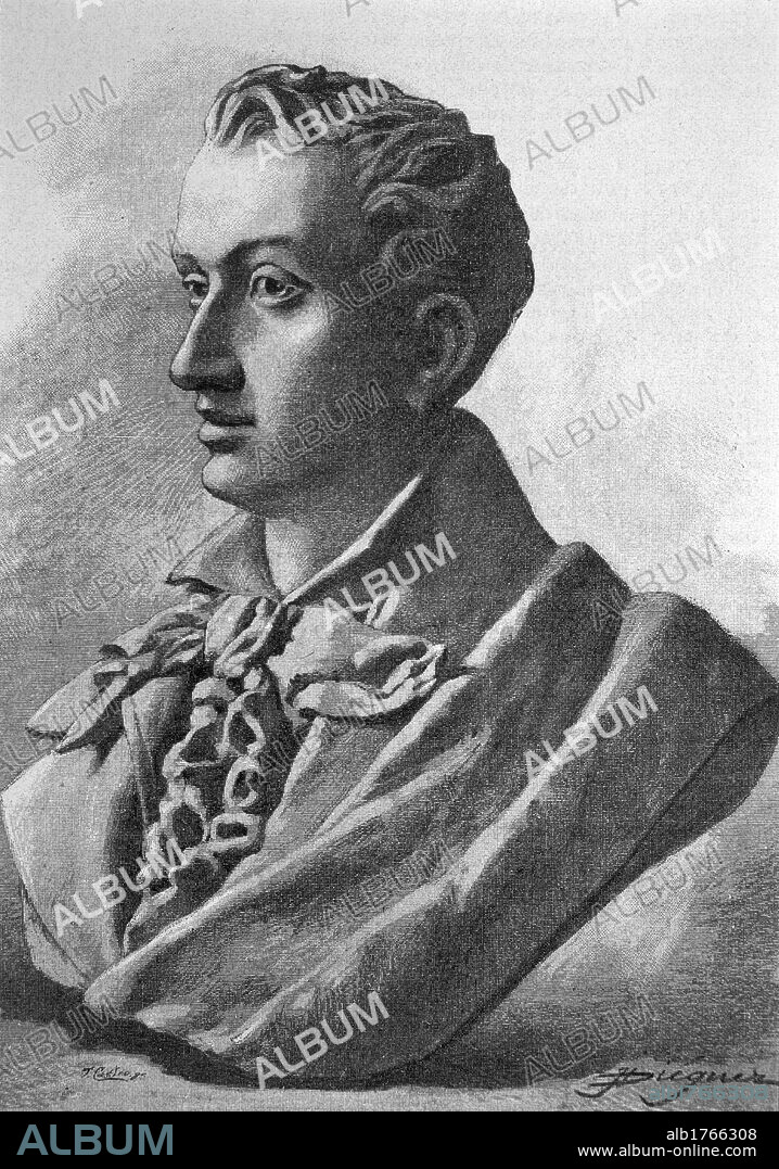 Juan Crisóstomo Arriaga (1806-1826). Compositor bilbaino, discípulo de Cherubini. Copia del busto esculpido por Tomás Fiat.