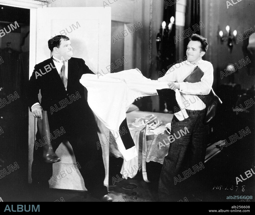 OLIVER HARDY and STAN LAUREL in BE BIG!, 1931, directed by JAMES PARROTT.