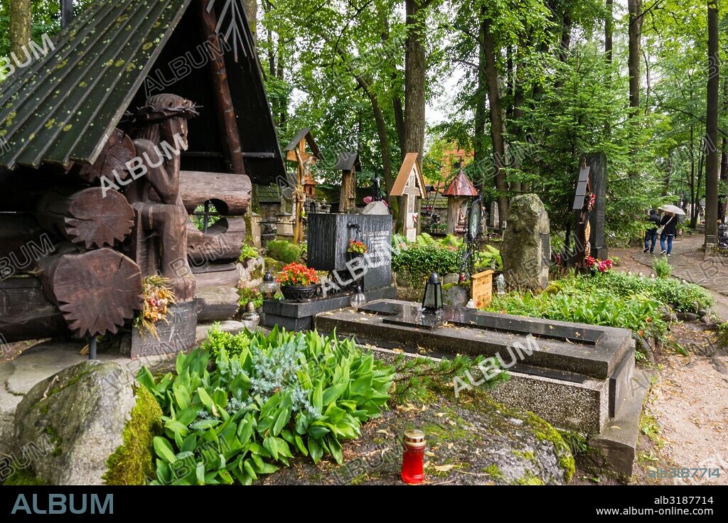 cementerio antiguo, -Stary cmentarz-, Zakopane, voivodato de la Pequeña Polonia, Cárpatos,  Polonia,   eastern europe.