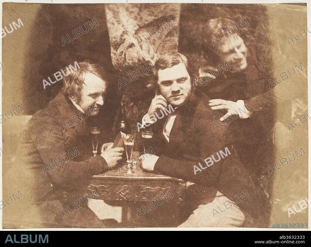 ROBERT ADAMSON and DAVID OCTAVIUS HILL. "Edinburgh Ale" James Ballentine, Dr. George Bell, D.O. Hill. Artist: David Octavius Hill (British, Perth, Scotland 1802-1870 Edinburgh, Scotland); Robert  Adamson (British, St. Andrews, Scotland 1821-1848 St. Andrews, Scotland). Photography Studio: Hill and Adamson (British, active 1843-1848). Date: 1843-47.