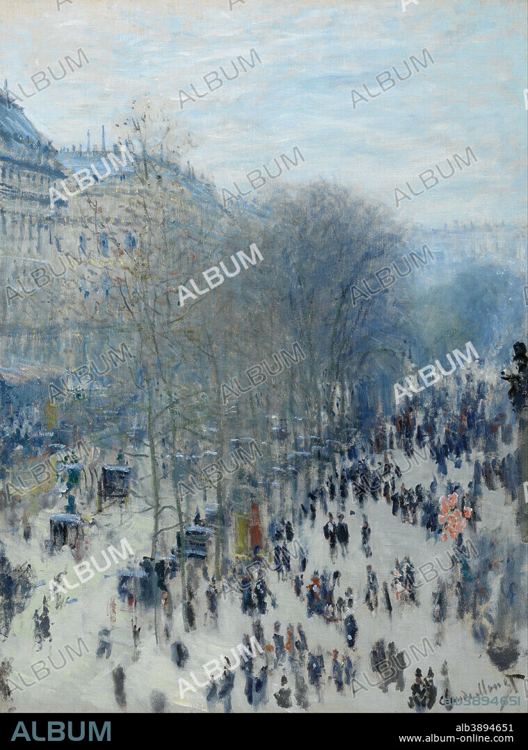 CLAUDE MONET. Le Boulevard des Capucines. Date/Period: 1873 - 1874. Painting. Oil on canvas. Height: 80.3 cm (31.6 in); Width: 60.3 cm (23.7 in).