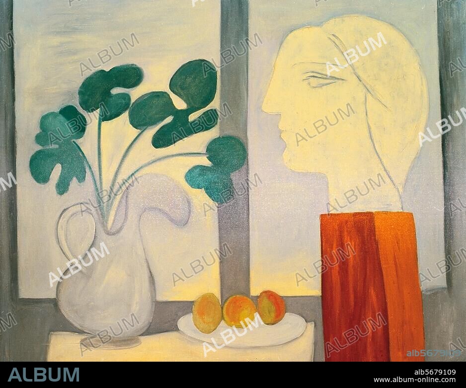 PABLO PICASSO. Picasso, Pablo. 1881-1973. "Nature morte a la fenêtre" (Stilleben am Fenster), 18. Januar 1932. Öl auf Leinwand, 130 × 162 cm. Privatsammlung.