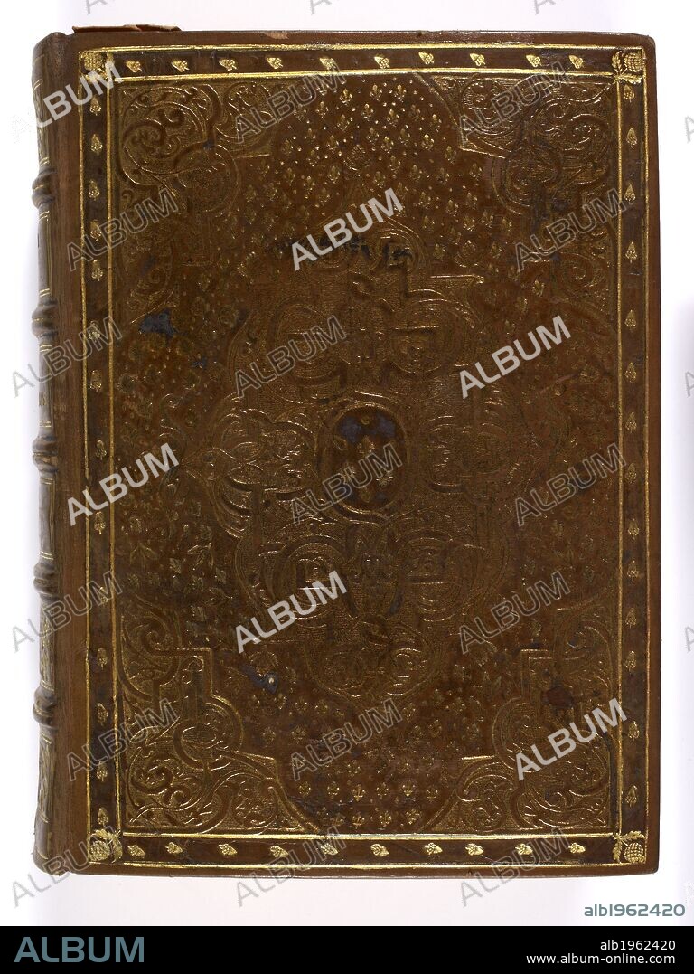 PSALTERIUM Latinum. PSALTERIUM Latinum, cum Canticis sacris, Symbolo S. Athanasii, et Litania. Binding. Source: Add. 16999 Front binding.