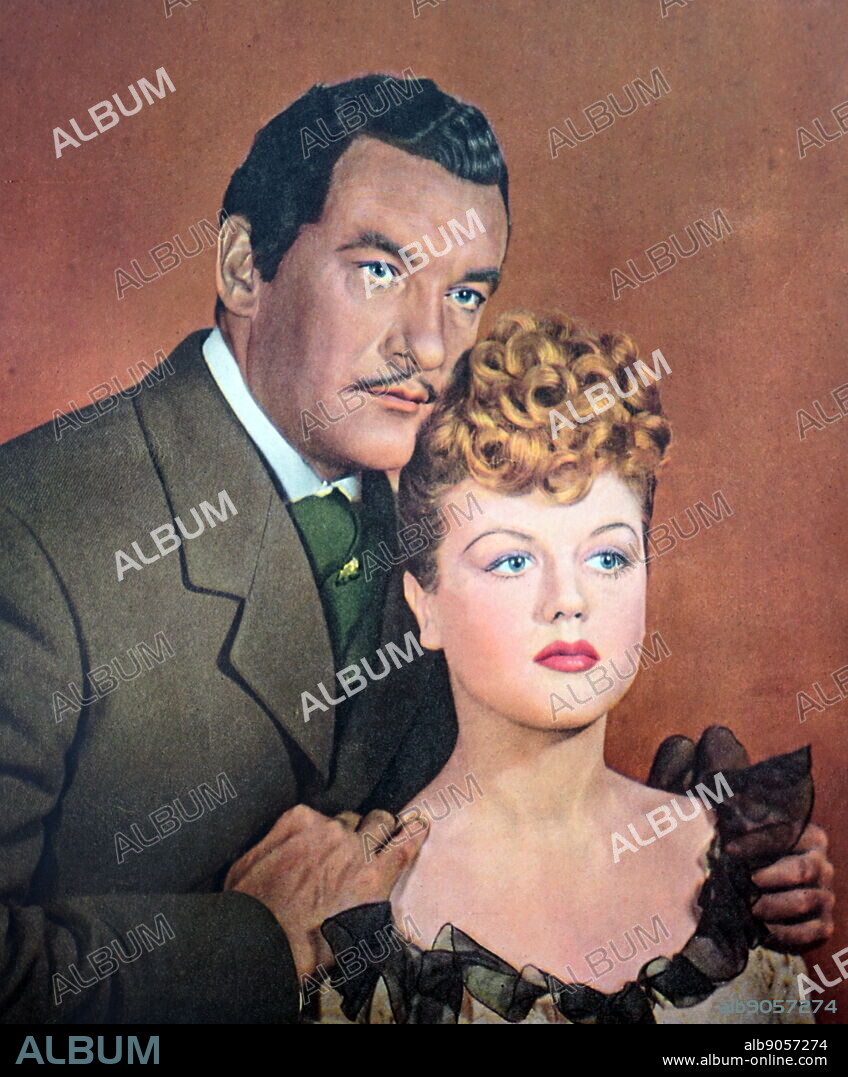 Film still from 'The Private Affairs of Bel Ami' starring George Sanders, Angela Lansbury, John Carradine, and Ann Dvorak.